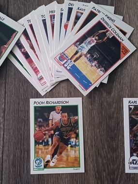Vintage NBA Basketball Trading Card Lot - Assorted Colors